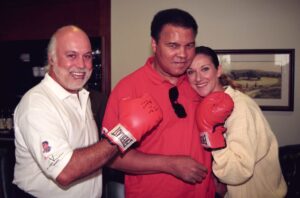 René Angélil, Muhammad Ali, Céline Dion (Source: Laurent Cayla)