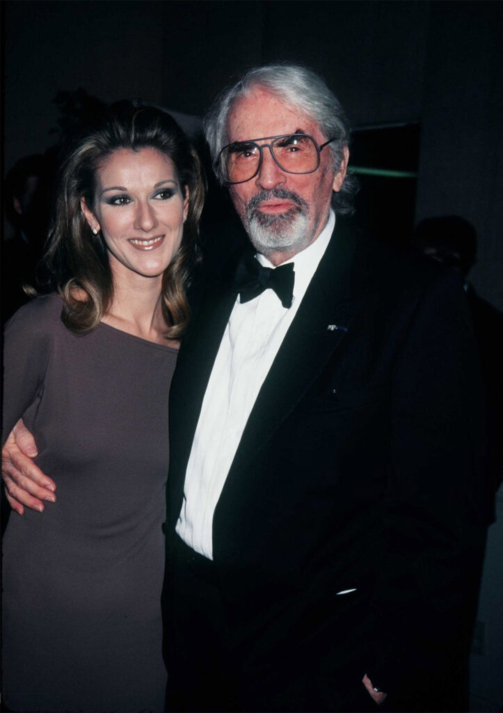 Celine Dion and Gregory Peck (Photo by Albert Ortega/Getty Images)
