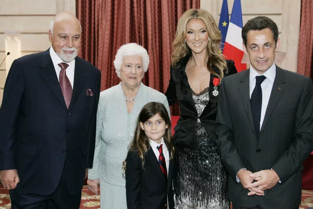 René Angélil, Thérèse Dion, René-Charles, Céline Dion, Nicolas Sarkozy