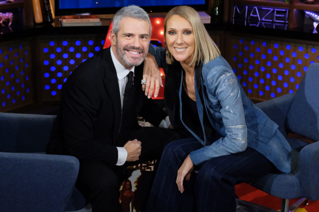 Andy Cohen, Céline Dion (Photo by: Charles Sykes/Bravo)