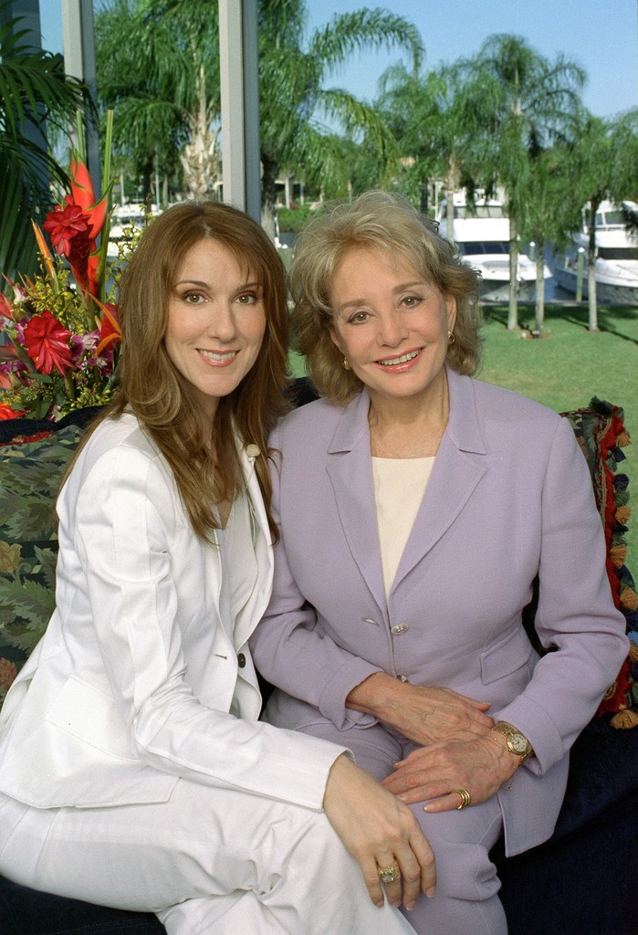 Barbara Walters, Céline Dion (Jan. 24, 2002 - Source: STEVE FENN/ABC, NEWS)