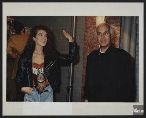 Céline Dion, René Angélil (Source: Bibliothèque et Archives nationales du Québec, Céline Dion, 1981-1998, BAnQ Vieux-Montréal, Fonds La Presse, (06M,P833,S2,D1619), Robert Mailloux)