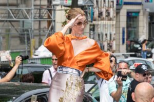 PARIS, FRANCE - JULY 09: Singer Celine Dion is seen on July 9, 2017 in Paris, France. (Photo by Marc Piasecki/GC Images)