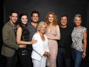 Céline Dion, René Simard, Marie-Josée Taillefer and family (Photo: Photo Olivier Samson-Arcand, OSA IMAGES)