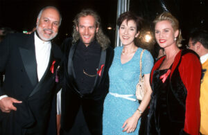 René Angélil, Michael Bolton, Céline Dion, Nicollette Sheridan (Photo by Jim Smeal/Ron Galella Collection via Getty Images)