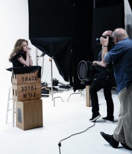 Celine poses for world-renowned photographer, Peter Lindbergh (© Denise Truscello)
